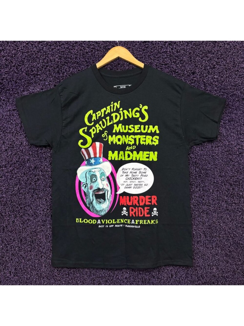 Cpt Spaulding Murder Ride Rob Zombie Horror Series T-Shirt L